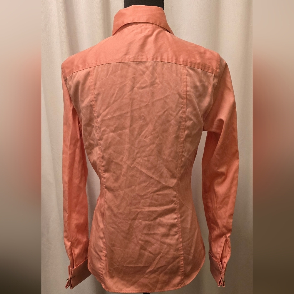 Banana Republic Non-Iron Tailored Dress Shirt Coral 4 - Picture 3 of 7